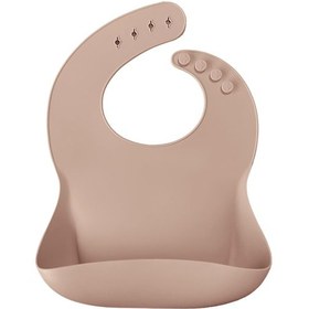Resim Oioi Basic Silikon Mama Önlüğü Bej 