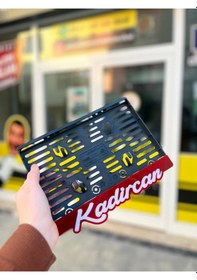 Resim Kırmızı Zemin Sarkık Motor Plakalık 