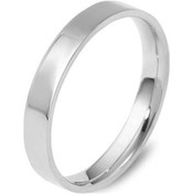 Resim Alyans 14 Ayar Altın Yüzük Köşeli Orta Beyaz 3,00 Gram 