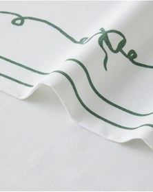 Resim English Home Ribbon Joy Runner 40x140 Cm Yeşil-beyaz Yeşil-beyaz 