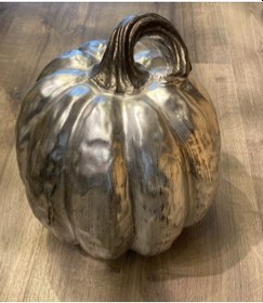 Resim Balkabağı Gümüş Dekoratif Obje 