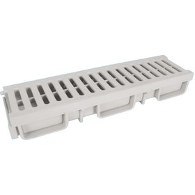 Resim GGama Su Kanalı - Plastik Izgaralı - Alttan Çıkışlı (13x50 cm) 