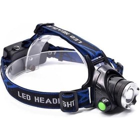 Resim Ps-xq-19 T6 Orjinal 800 Lümen Profesyonel T6 Şarjlı Zoomlu Kafa Lambası Renkli 