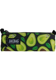 Resim Jacbag Avokado Kız Çocuk Tek Bölmeli Üçgen Okul Ve Ofis Kalem Kutusu Çok RENKLİ 