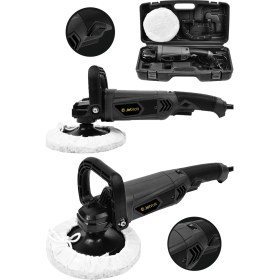 Resim Jetvolt Devir Ayarlı Polisaj Makinesi 6 Kademeli Pasta Cila Kiti 1300 Watt 180 mm - Siyah 
