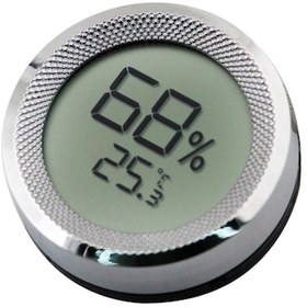 Resim Çelik Hygrometer Dijital Puro Kutusu Sıcaklık ve Nem Ölçer Ra53by 