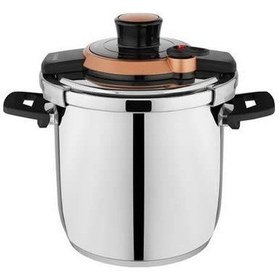 Resim Schafer Optima 11 Lt Düdüklü Tencere Klipso Kapak Bakır 