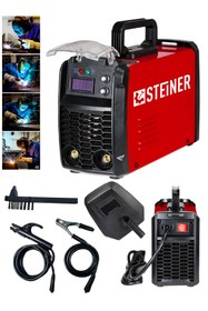 Resim STEİNER 250 Amper İnverter Mega Stick Çift Kartlı Hava Soğutmalı Dijital Göstergeli Çanta Kaynak Makinesi 