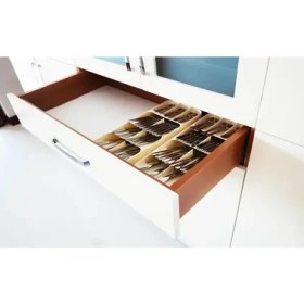 Resim 9 Bölme Kaşıklık Çekmece Içi Organizer Kaşıklık Bıçak Çatal Düzenleyici 
