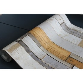 Resim Ugepa Fransa Ahşap Desenli Ithal Duvar Kağıdı 