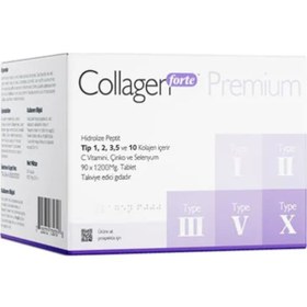 Resim Collagen Forte Premium 5 Tip Kolajen 1200 MG x 90 Tablet 