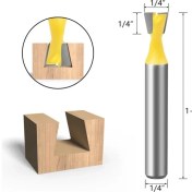Resim 2Liyao NO13 1 Adet 1/4 Inç Shank Giyotin Temizleme Gömme Trim Ahşap Yönlendirici Bit Düz Freze Kesiciler Ahşap 6.35MM Shank Ağaç Işleme Araçları (Yurt Dışından) 