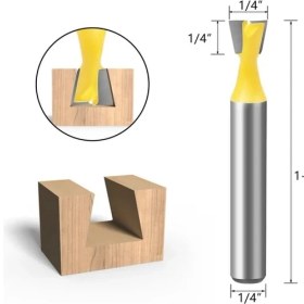 Resim 2Liyao NO13 1 Adet 1/4 Inç Shank Giyotin Temizleme Gömme Trim Ahşap Yönlendirici Bit Düz Freze Kesiciler Ahşap 6.35MM Shank Ağaç Işleme Araçları (Yurt Dışından) 