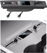 Resim 2021-2023 Tesla Model 3 Ve Model Y İçin Uygun Type C Ve Teleskopik Hub Docking İstasyonu, Merkezi Konsol Akıllı Sensör Ve Hızlı Şarj Usb Hub Ps 