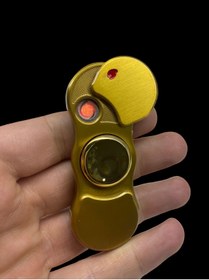 Resim Lotus Led Işıklı Stres Çarkı Elektronik Çakmak Usb Şarjlı Gold 709435 