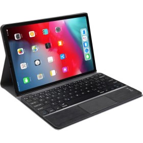 Resim Microcase iPad Pro 11 2018 Bluetooth Touchpad Klavye + Standlı Kılıf - Bkk5 