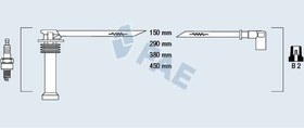Resim Ford Mondeo 2012-2016 1.4-1.6 Benzinli Buji Kablo Takımı Fae Marka YS6F12280A1A 