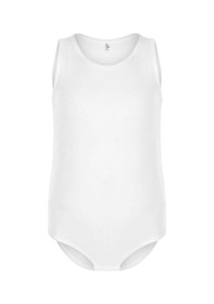 Resim 4 Adet Beyaz Renk Geniş Askılı Çocuk Çıtçıtlı Body Beyaz 