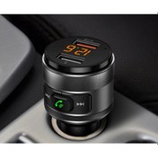 Resim Moveevo Siyah Bluetooth 4.2 Araç Fm Transistörü - Qc3.0 Hızlı Şarj, Ellerden Öte Arama, Çift Usb, Aşırı Akım Koruması 