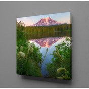 Resim TECHNOPA Dağın Denize Yansıması Kanvas Tablo 200x200cm 
