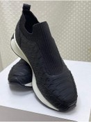 Resim layki 0000065 SİYAH GENİŞ LASTİKLİ KADIN SPOR AYAKKABI 