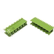 Resim 7 Pin Geçmeli Klemens 180' Erkek 5.08mm Yeşil 