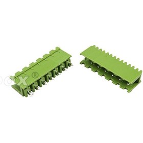 Resim 7 Pin Geçmeli Klemens 180' Erkek 5.08mm Yeşil 