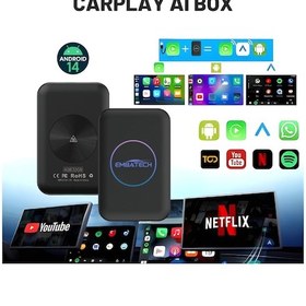 Resim Embatech Carplay Ai Box 4Gb+32Gb Youtube, Netflix & Kablosuz Carplay 