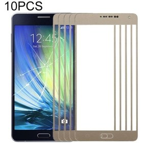 Resim Cbtx Samsung Galaxy A7 2015 Uyumlu 10 Adet Ön Ekran Dış Cam Lens Altın 
