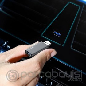 Resim Baseus Enjoy Music 32 GB U Disk USB 3.0 Bellek ve USB Dönüştürücü Adaptör Gri 