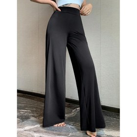 Resim Kadın Uzun Pantolon, Bol Kesim Yumuşak Kumaş, Makinede Yıkanabilir 