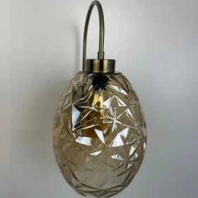 Resim Bamyum Veltro Bal Rengi Cam Aplik Duvar Lambası Modern Otel Cafe Vintage Salon Yatak Odası Merdiven Retro 