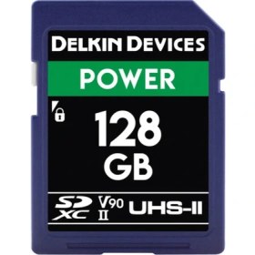 Resim Delkin Devices 128GB Power Sdxc Uhs-Iı 2000X (V90) Hafıza Kartı 