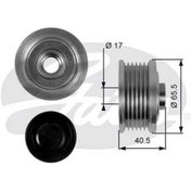 Resim GATES OAP7032 ALTERNATÖR KASNAĞI DOBLO / ASTRA H 1.9 JTD 1.9 CDTI 