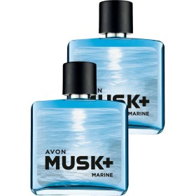 Resim Avon Musk Marine Erkek Parfüm Edt 75 Ml. Ikili Set 