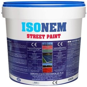 Resim Isonem Street Paint Su Bazlı Zemin Kaplaması 5 Kg.kort Yeşili 