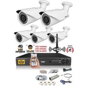 Resim IDS DS-2073HD-W-SET5-NOHDD 5 Kameralı 1080P Full HD 5 MP Sony Lensli Kamera Seti - 2073 