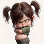Resim 17.78cm Öfkelendi Kız Vinil Çıkartması - Pigtails, Yeşil Gömlek ve Kot Pantolonlu Karikatür Karakter, Kendinden Yapışkanlı Laptop, Telefon, Kamyon, Motosiklet, Duvar, Pencere, Bardak, Metal, Seramik, Tek Kullanımlık, Parlak Bitiş, Duvar Çıkartması | Eğlenceli Tasarım | Parlak Bitiş Çıkartması, Sevimli Oda Dekoru 
