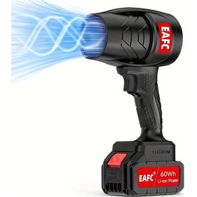 Resim Fochsia Eafc 18650 Lityum Pil Şarjlı Araç Üstü Üfleyici 60wh Ev Bahçe Temizliği Siyah 