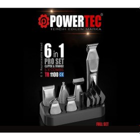 Resim Powertec Tr-1100 Profesyonel 6'lı Erkek Bakım Seti 