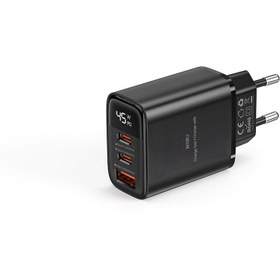Resim Wiwu Wi-G011 Firefly Serisi GaN Tech PD Hızlı Şarj Özellikli Şarj Başlığı 45W - Siyah 