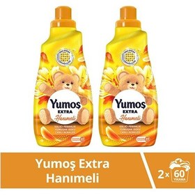 Resim Yumoş Extra Konsantre Çamaşır Yumuşatıcısı Hanımeli 1440 Ml 60 Yıkama 2 Adet Tekli 