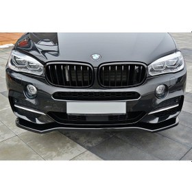 Resim Bmw X5 Tampon Ön Ek, Parlak Siyah, Abs Plastik,f15 Lip 