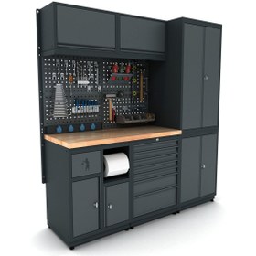 Resim İdeal Ekipman 1.8 Metre Modüler Çalışma Tezgahı İE.36.18.02 