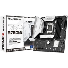 Resim MAXSUN mxn-61 Terminator B760M LGA1700 DDR4 5333 Mhz HDMI mAtx Intel Anakart 