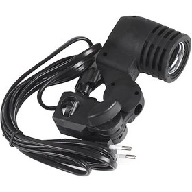 Resim Konesam E27 Fener Tabanı, 220v Avrupa Fişi, Dönüşümlü Flap Bracket, Şemsiye Tutucu, Işık Standı Uyumlu, Tüm Yönlere Işık Kontrolü 