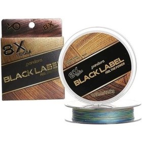 Resim Pandora Black Label 8x İp Misina 0.12 Mm 150 Mt Multi Color 