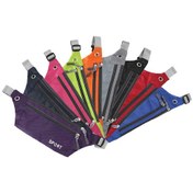 Resim Lemestar Spor Ve Seyahat İçin Hafif Su Geçirmez Nilon Bel Çantası - 3 Fermuarlı Cep, Kulaklık Jack, Ayarlanabilir Kayış, Unisex Siyah Siyah 