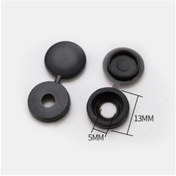 Resim Vida Gizleyici Kapak Plastik (50 Li Paket) Siyah 