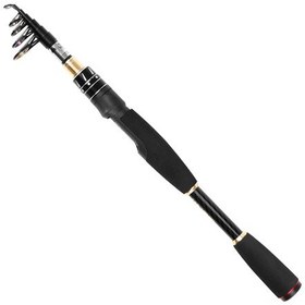 Resim Ranyeek Kabuklu Karbon Fiber Teleskopik Spinning Olta Kamışı 1.8m - Hafif, Dayanıklı Ve Taşınabilir - Çanta İçerir 